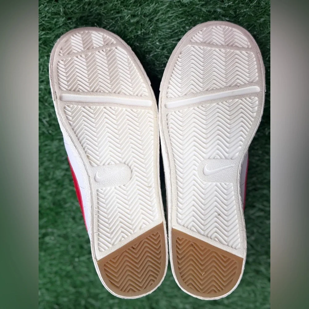Nike Blazer Low‎ GS CZ7106 100 Sz 6Y White University Red-Sail